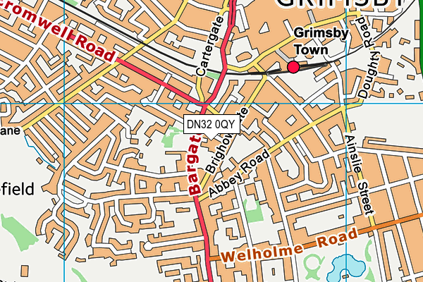 DN32 0QY map - OS VectorMap District (Ordnance Survey)