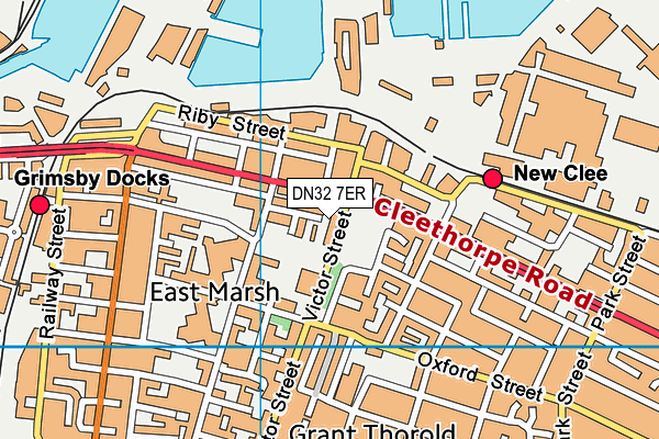 DN32 7ER map - OS VectorMap District (Ordnance Survey)
