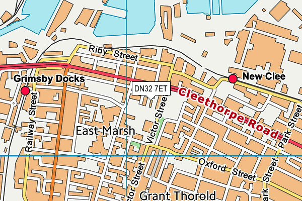 DN32 7ET map - OS VectorMap District (Ordnance Survey)