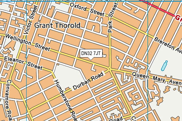 DN32 7JT map - OS VectorMap District (Ordnance Survey)