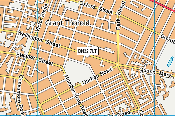 DN32 7LT map - OS VectorMap District (Ordnance Survey)