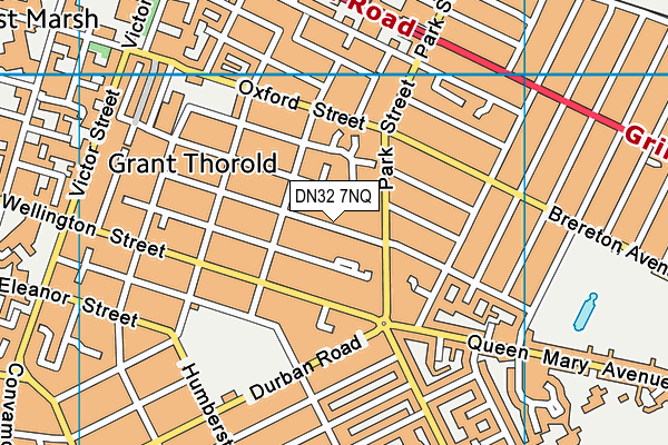 DN32 7NQ map - OS VectorMap District (Ordnance Survey)