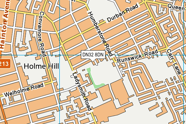Hardys Recreation Ground map (DN32 8DN) - OS VectorMap District (Ordnance Survey)