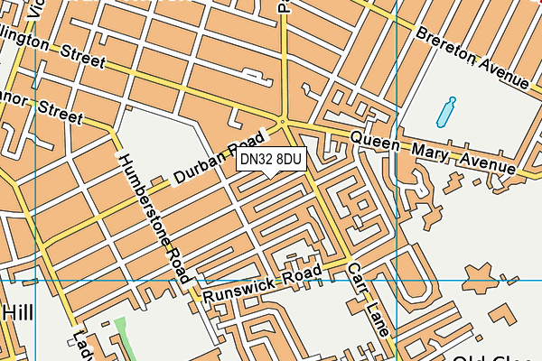 DN32 8DU map - OS VectorMap District (Ordnance Survey)