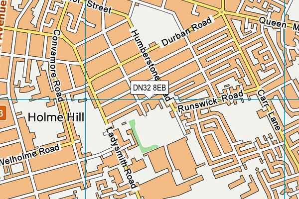 DN32 8EB map - OS VectorMap District (Ordnance Survey)