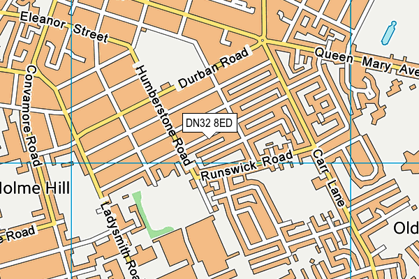DN32 8ED map - OS VectorMap District (Ordnance Survey)