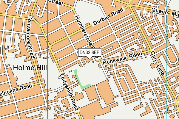 DN32 8EF map - OS VectorMap District (Ordnance Survey)