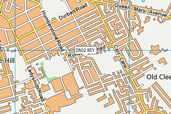 DN32 8EY map - OS VectorMap District (Ordnance Survey)