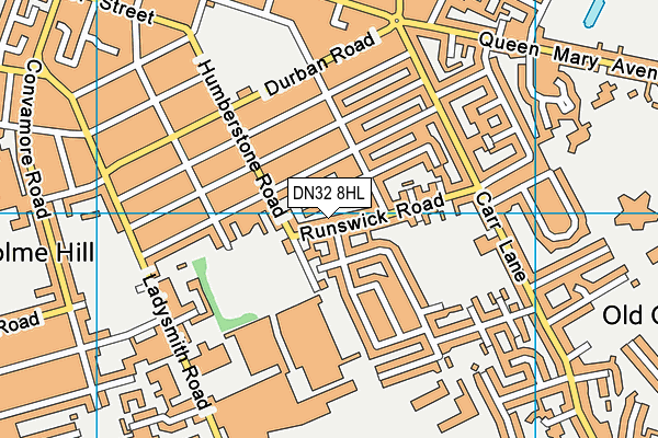 DN32 8HL map - OS VectorMap District (Ordnance Survey)