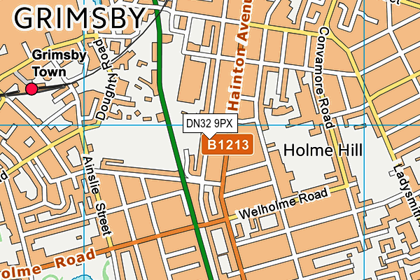 DN32 9PX map - OS VectorMap District (Ordnance Survey)