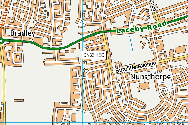 DN33 1EQ map - OS VectorMap District (Ordnance Survey)