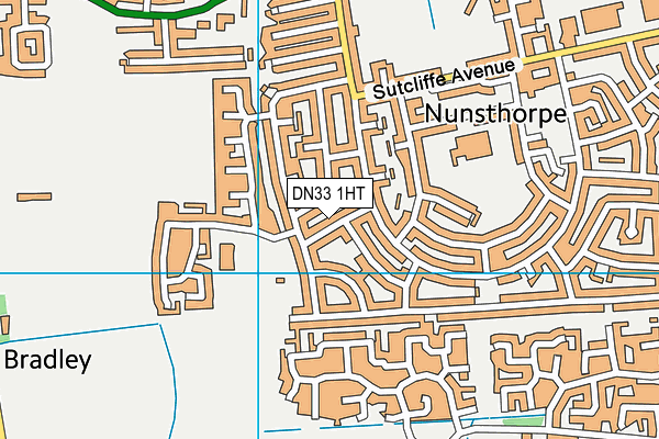 DN33 1HT map - OS VectorMap District (Ordnance Survey)