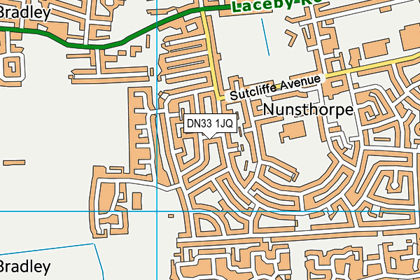 DN33 1JQ map - OS VectorMap District (Ordnance Survey)
