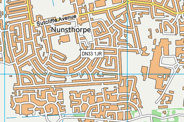 DN33 1JR map - OS VectorMap District (Ordnance Survey)