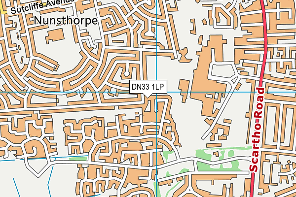 DN33 1LP map - OS VectorMap District (Ordnance Survey)