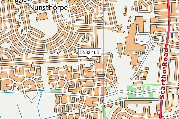 DN33 1LR map - OS VectorMap District (Ordnance Survey)