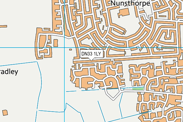 DN33 1LY map - OS VectorMap District (Ordnance Survey)