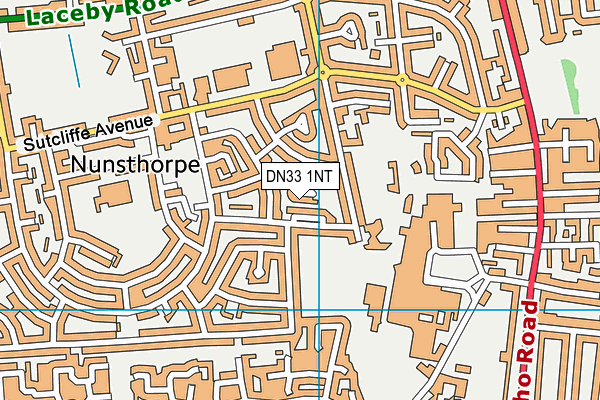 DN33 1NT map - OS VectorMap District (Ordnance Survey)