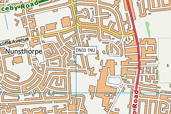 Sevenhills Academy map (DN33 1NU) - OS VectorMap District (Ordnance Survey)