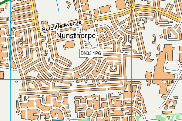 DN33 1PG map - OS VectorMap District (Ordnance Survey)