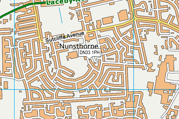 DN33 1PH map - OS VectorMap District (Ordnance Survey)