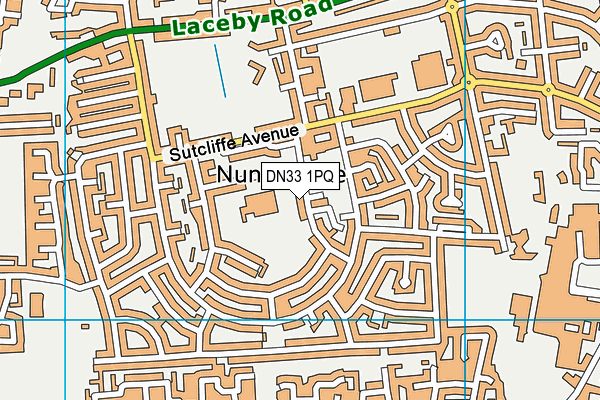 DN33 1PQ map - OS VectorMap District (Ordnance Survey)