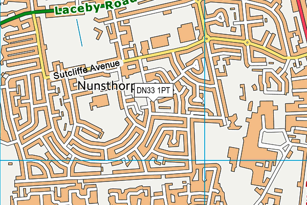 DN33 1PT map - OS VectorMap District (Ordnance Survey)