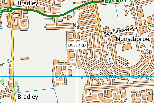 DN33 1RD map - OS VectorMap District (Ordnance Survey)