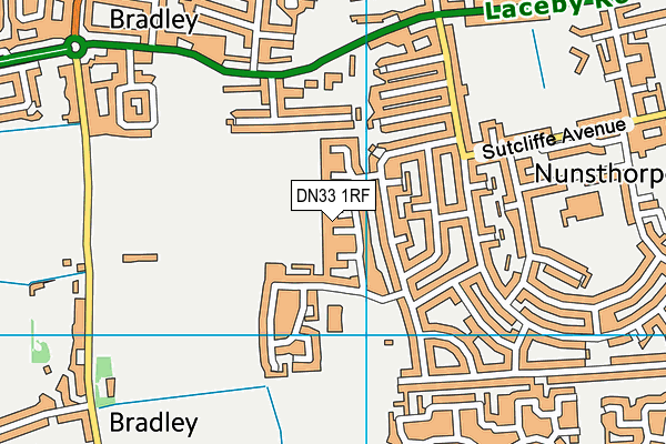 DN33 1RF map - OS VectorMap District (Ordnance Survey)
