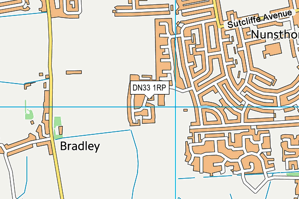 DN33 1RP map - OS VectorMap District (Ordnance Survey)