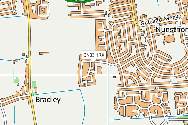 DN33 1RX map - OS VectorMap District (Ordnance Survey)