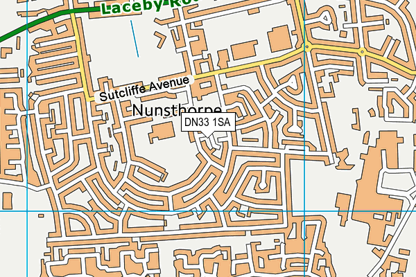 DN33 1SA map - OS VectorMap District (Ordnance Survey)