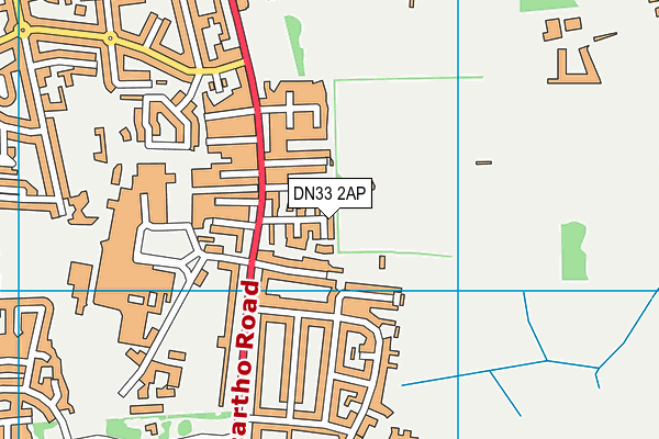 DN33 2AP map - OS VectorMap District (Ordnance Survey)