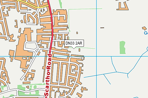 DN33 2AR map - OS VectorMap District (Ordnance Survey)