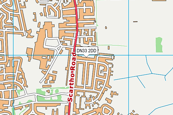 DN33 2DD map - OS VectorMap District (Ordnance Survey)
