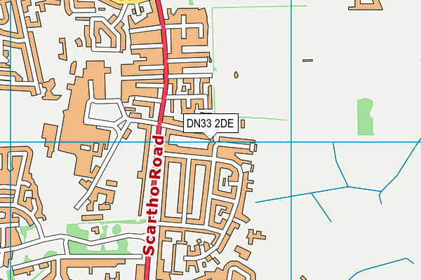 DN33 2DE map - OS VectorMap District (Ordnance Survey)