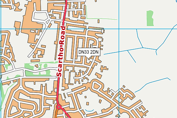 DN33 2DN map - OS VectorMap District (Ordnance Survey)