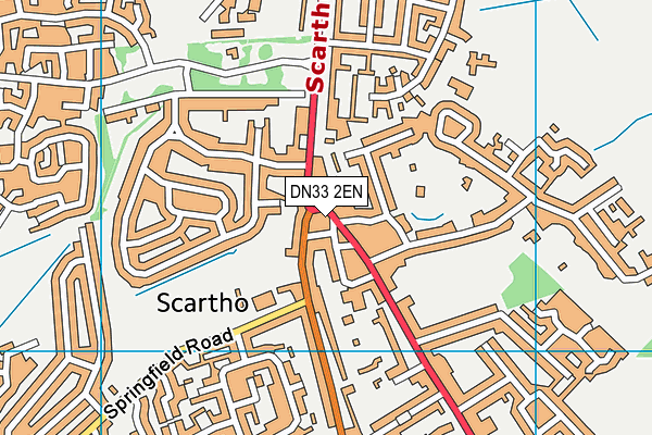 DN33 2EN map - OS VectorMap District (Ordnance Survey)