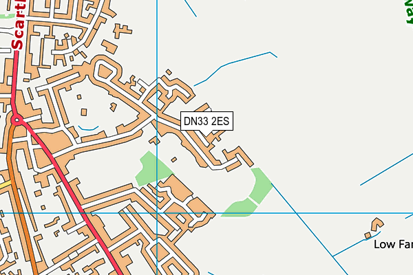 DN33 2ES map - OS VectorMap District (Ordnance Survey)