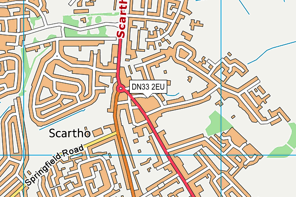 DN33 2EU map - OS VectorMap District (Ordnance Survey)