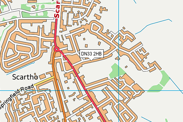 DN33 2HB map - OS VectorMap District (Ordnance Survey)