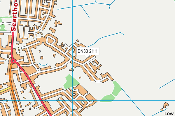 DN33 2HH map - OS VectorMap District (Ordnance Survey)