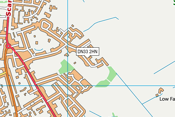 DN33 2HN map - OS VectorMap District (Ordnance Survey)