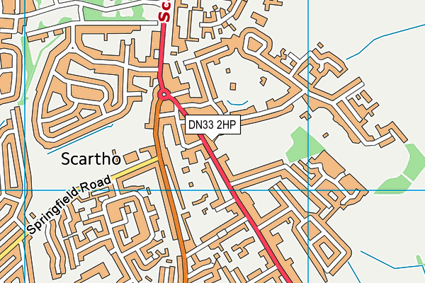 DN33 2HP map - OS VectorMap District (Ordnance Survey)