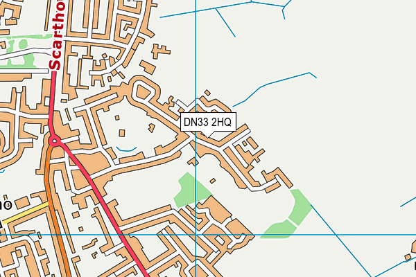 DN33 2HQ map - OS VectorMap District (Ordnance Survey)