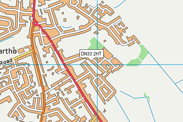 DN33 2HT map - OS VectorMap District (Ordnance Survey)