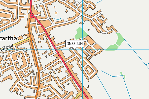 DN33 2JN map - OS VectorMap District (Ordnance Survey)