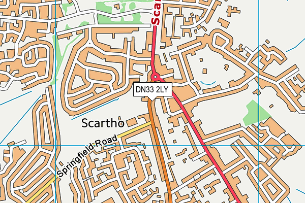 DN33 2LY map - OS VectorMap District (Ordnance Survey)