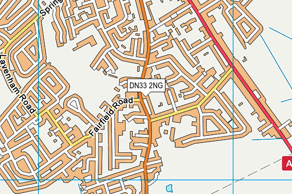 DN33 2NG map - OS VectorMap District (Ordnance Survey)