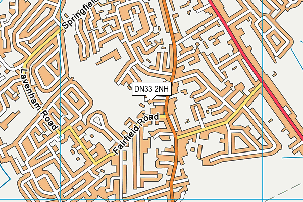 DN33 2NH map - OS VectorMap District (Ordnance Survey)